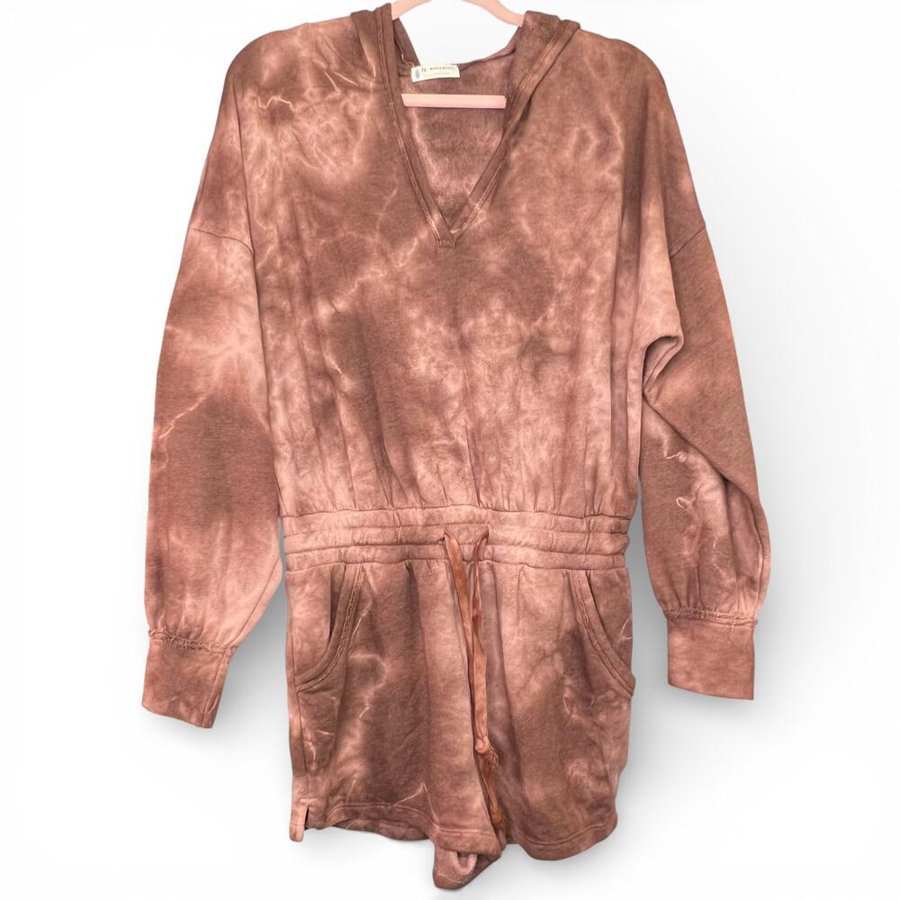 NWOT Free People Movement Tie Dye Hooded Romper Sizes Small & Large Available - Picture 3 of 10